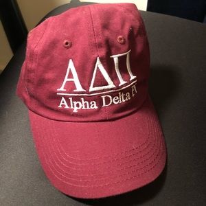 Adpi Alpha Delta pi burgundy baseball cap